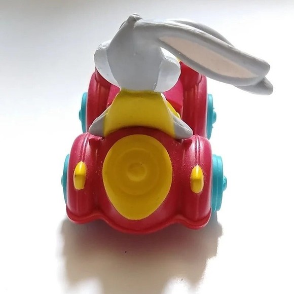 Vintage Bugs Bunny Warner Bros 1992 Expanding Car Toy Rolling Looney Tunes - Picture 3 of 6